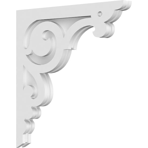 Ekena Millwork Hurley Architectural Grade PVC Corbel, 1 7/8"W X 22"D X 22"H CORP01X22X22HU - main